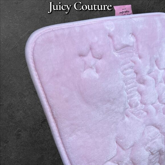 Juicy Couture Pink Plush Bath Mat – Like New (No Tags) - Picture 5 of 5